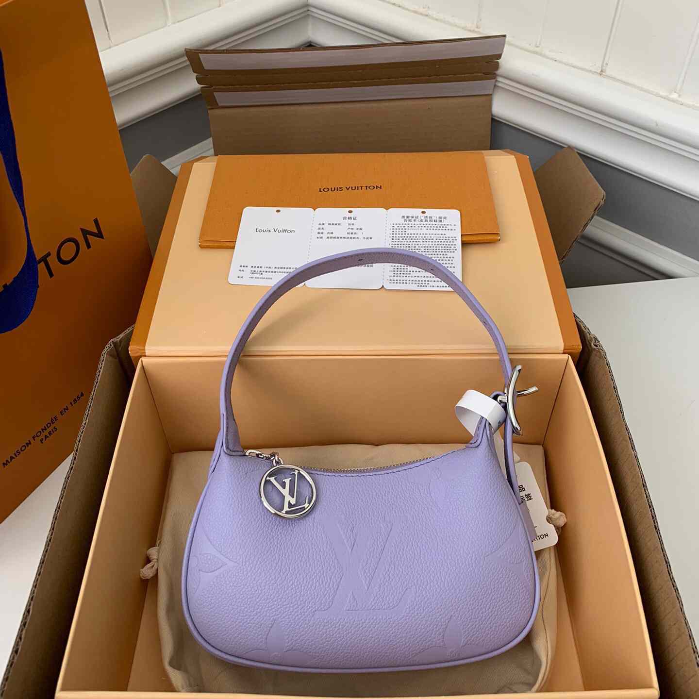 Louis Vuitton Mini Moon Monogram Empreinte (20.5*11*5cm)     M82426 - DopestKickz