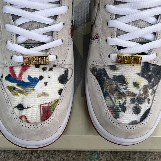Supreme x Nike SB Dunk High “Rammellzee” Sneakers      FD8779-100 - DopestKickz