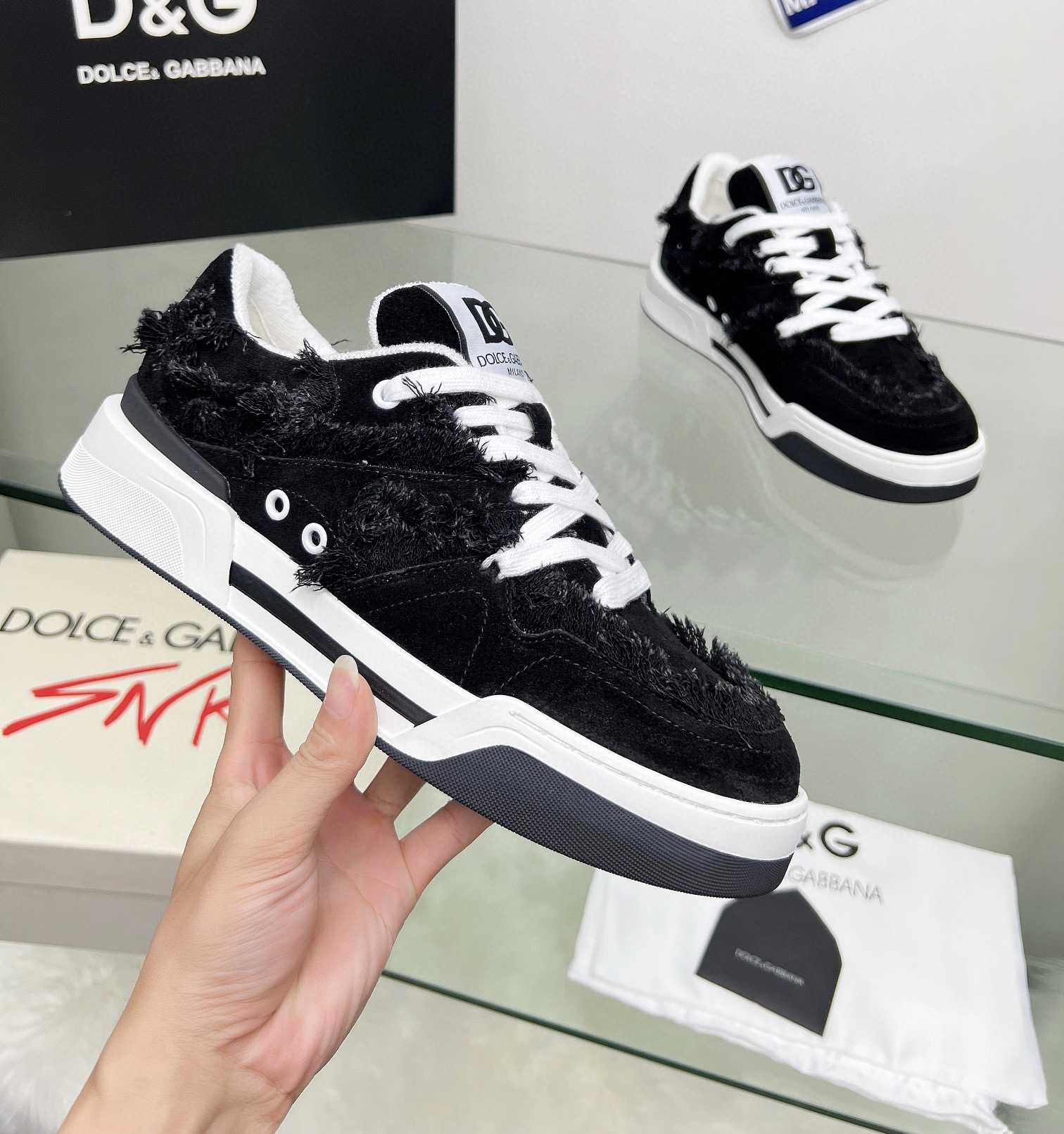 Dolce & Gabbana Denim New Roma Sneakers - DopestKickz