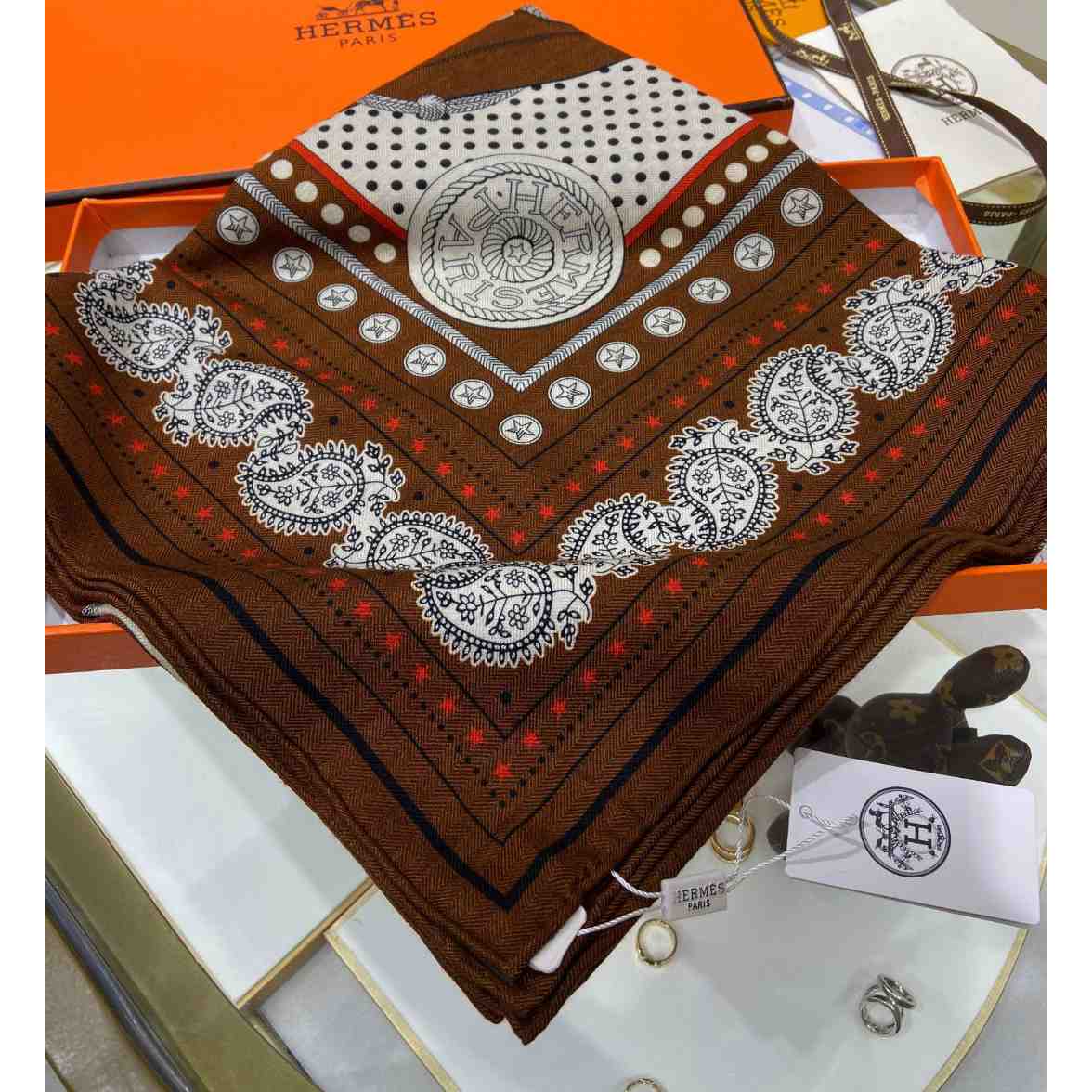 Hermes Zouaves et Dragons Bandana Shawl 140 - DopestKickz