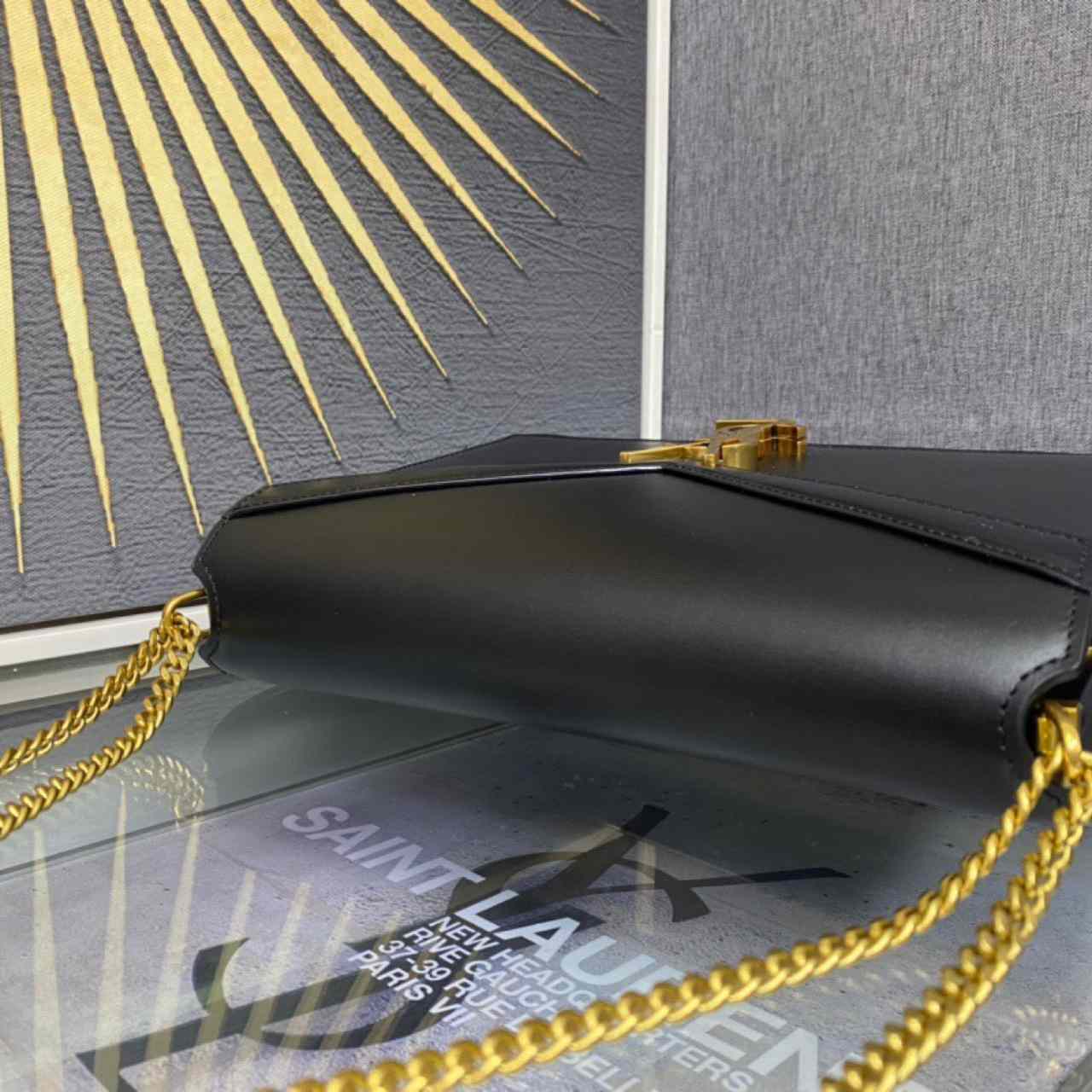 Saint Laurent Black Cassandra Bag (22-16.5-5.5cm) - DopestKickz