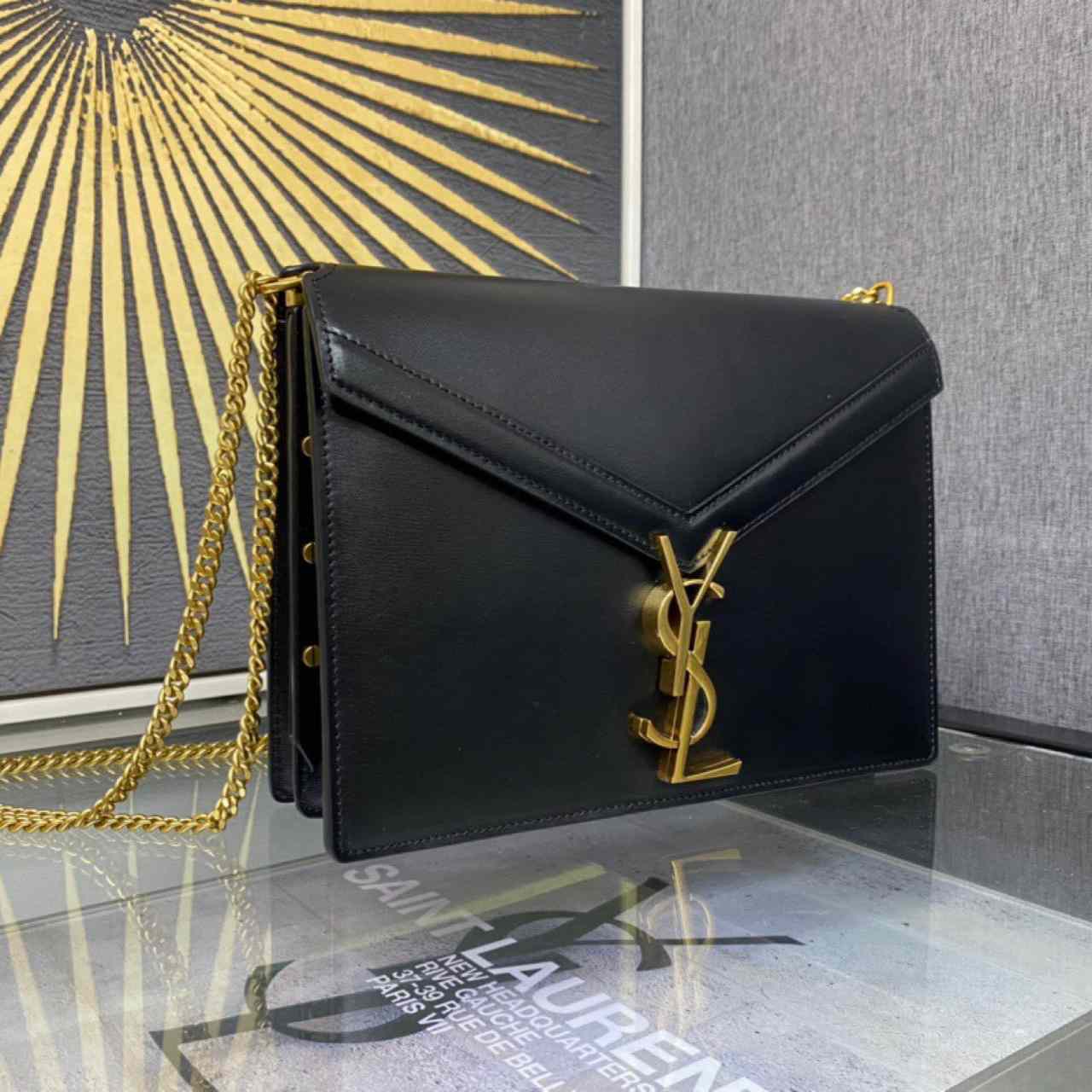 Saint Laurent Black Cassandra Bag (22-16.5-5.5cm) - DopestKickz