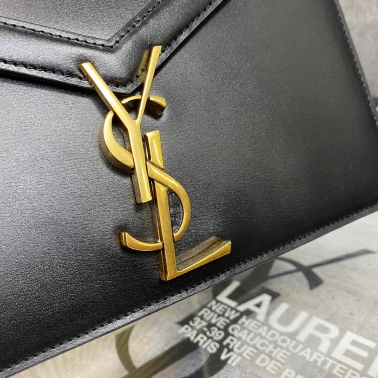 Saint Laurent Black Cassandra Bag (22-16.5-5.5cm) - DopestKickz