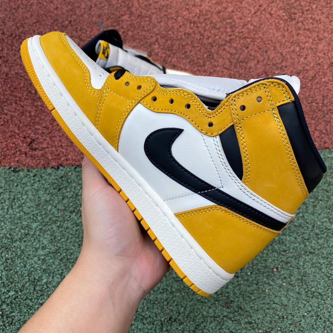 Air Jordan 1 High OG “Yellow Ochre” Sneaker     DZ5485-701 - DopestKickz