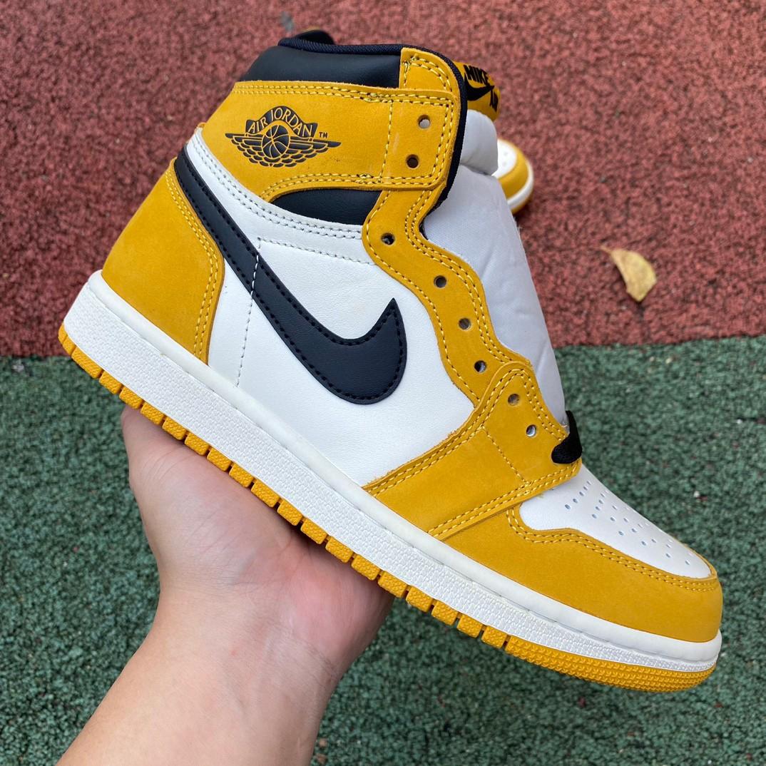 Air Jordan 1 High OG “Yellow Ochre” Sneaker     DZ5485-701 - DopestKickz