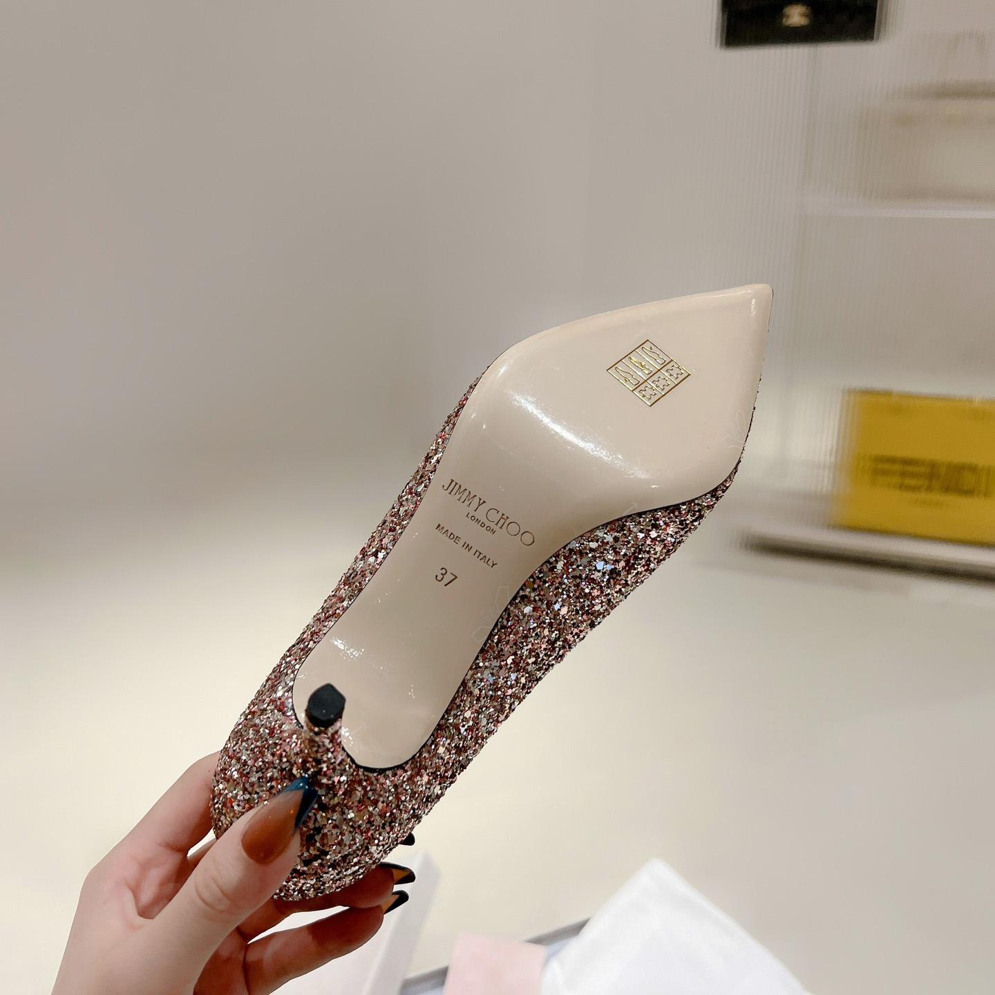 Jimmy Choo Love 65mm Glitter-detail Pumps - DopestKickz