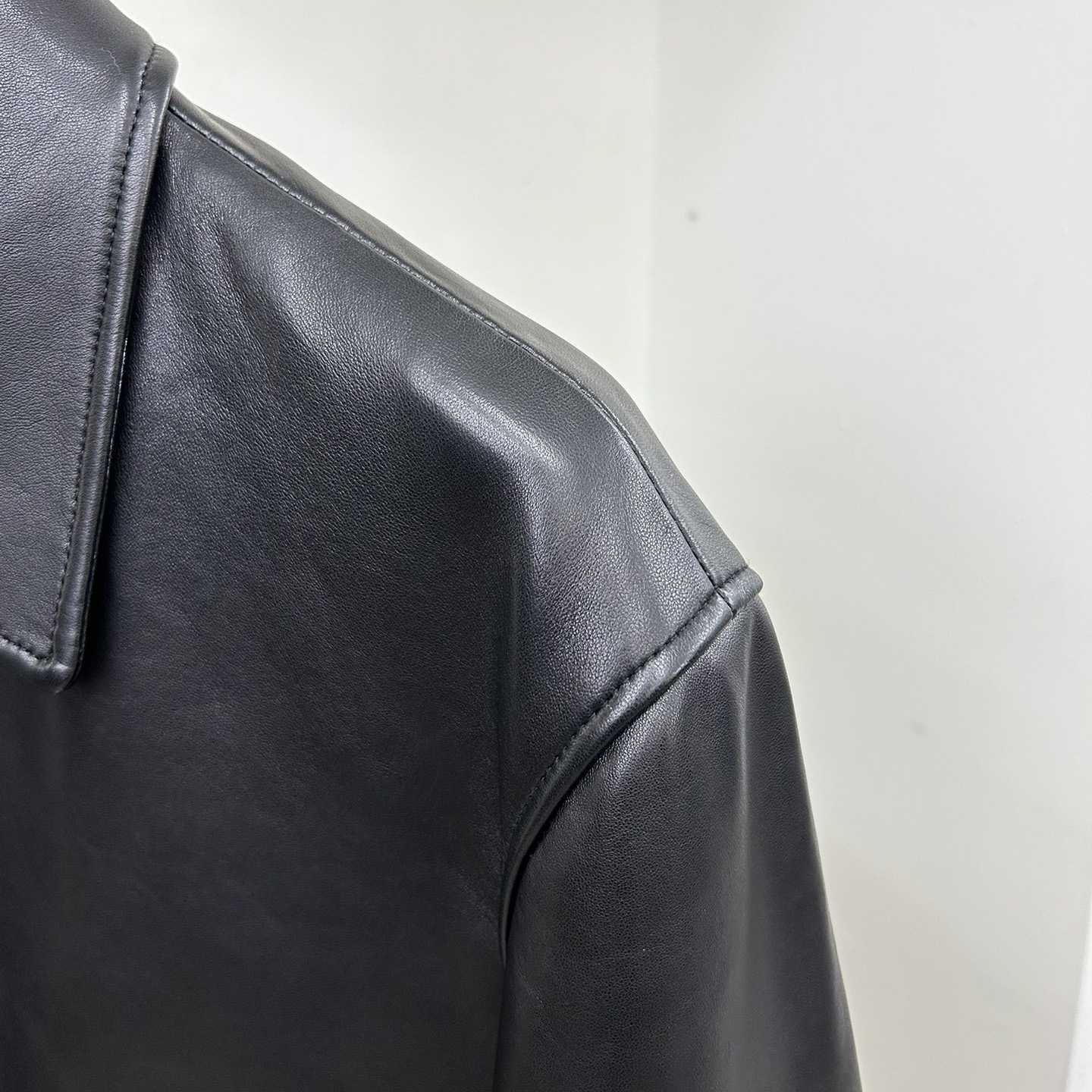 Burberry Leather Jacket   - DopestKickz