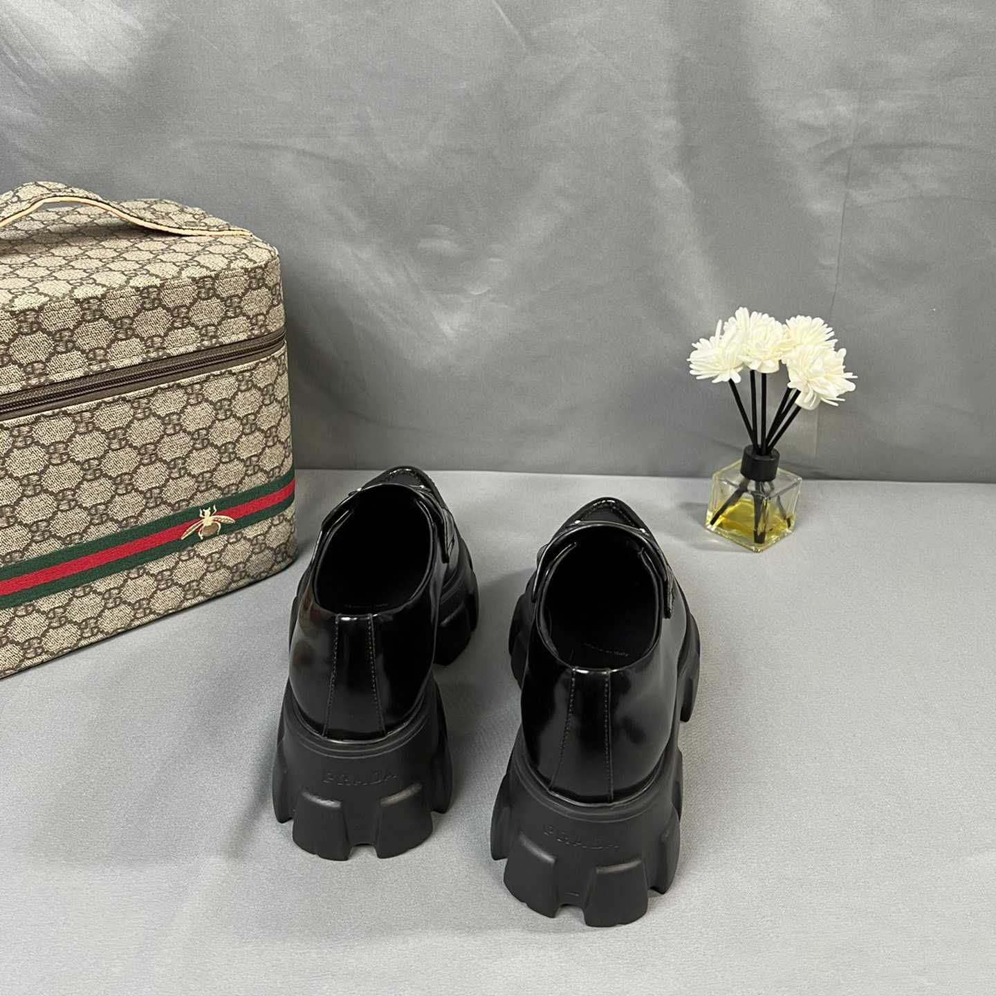 Prada Monolith 55mm Pointy Loafer - DopestKickz
