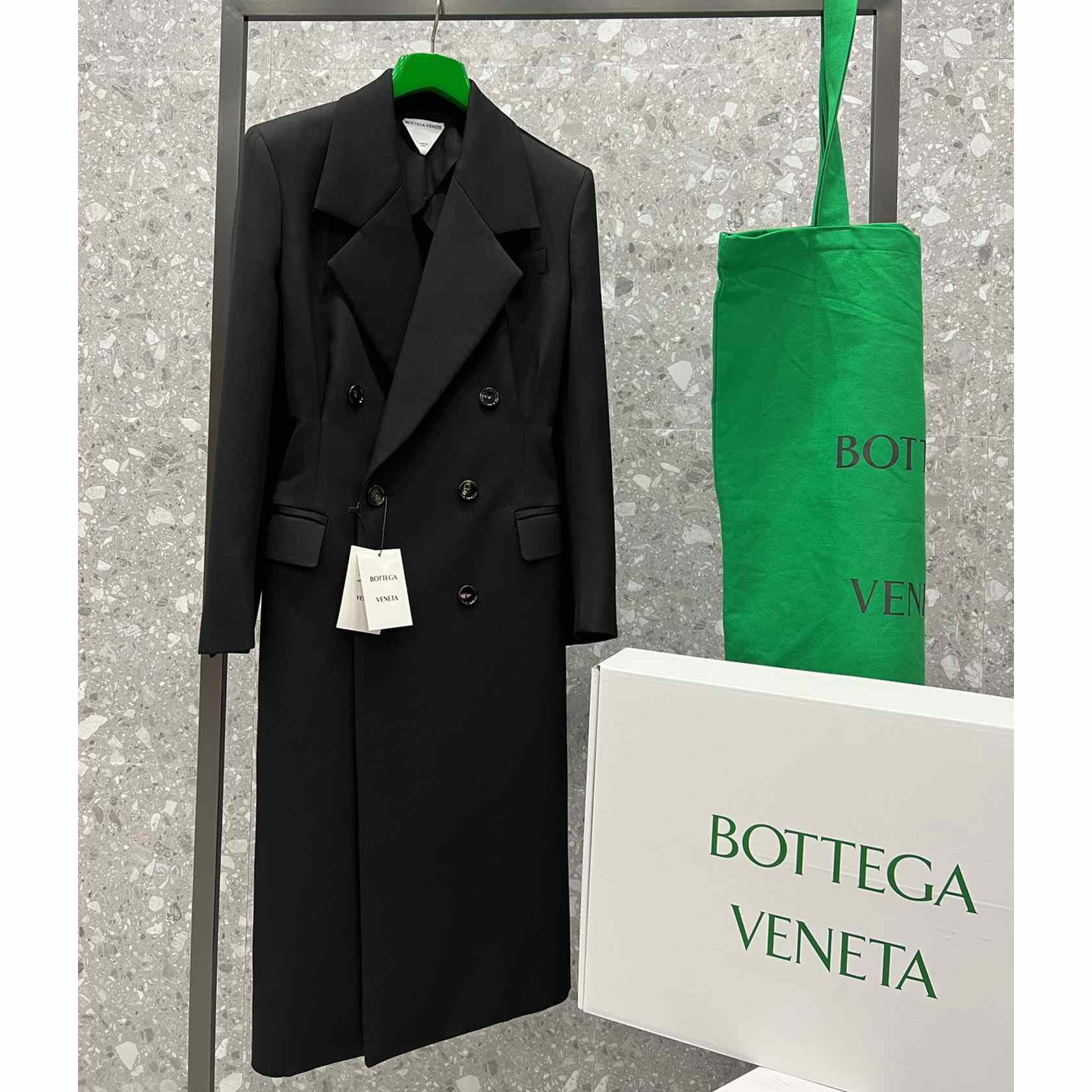 Bottega Veneta Compact Wool Coat - DopestKickz