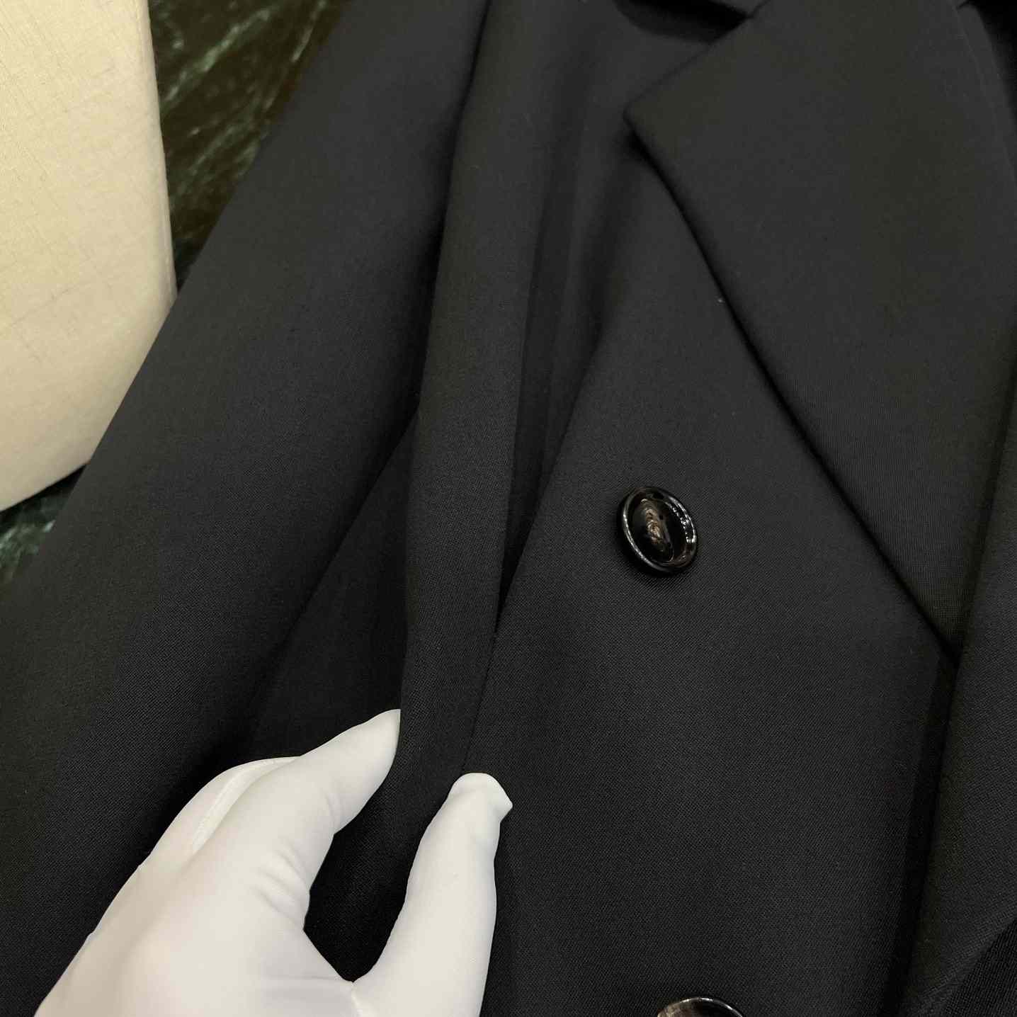 Bottega Veneta Compact Wool Coat - DopestKickz