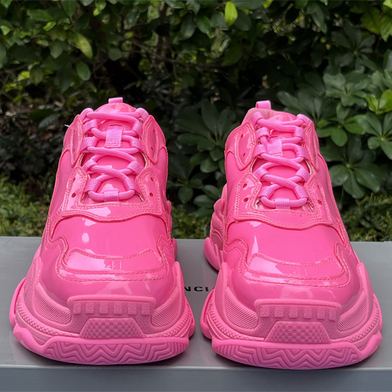 Balenciaga Triple S Sneaker In Pink Rubber - DopestKickz