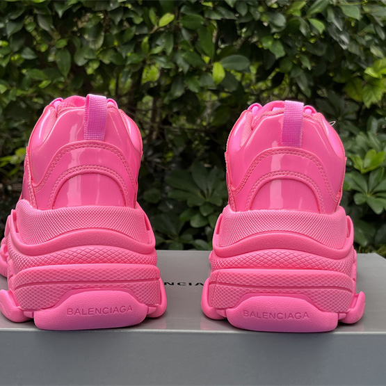 Balenciaga Triple S Sneaker In Pink Rubber - DopestKickz