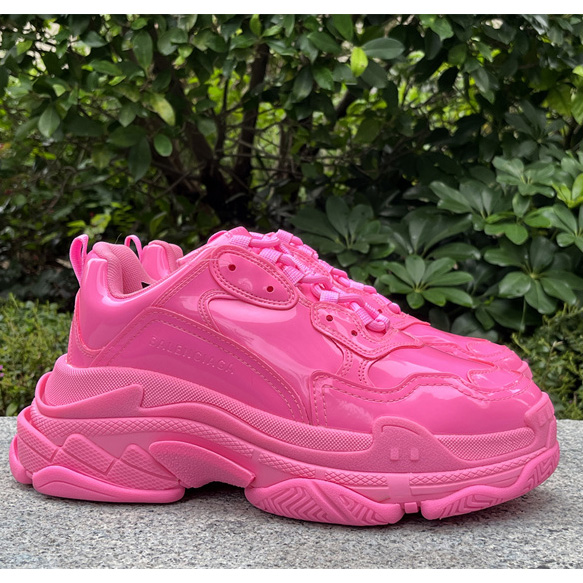 Balenciaga Triple S Sneaker In Pink Rubber - DopestKickz