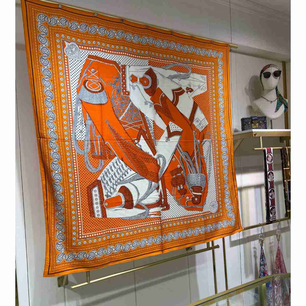 Hermes Zouaves et Dragons Bandana Shawl 140 - DopestKickz