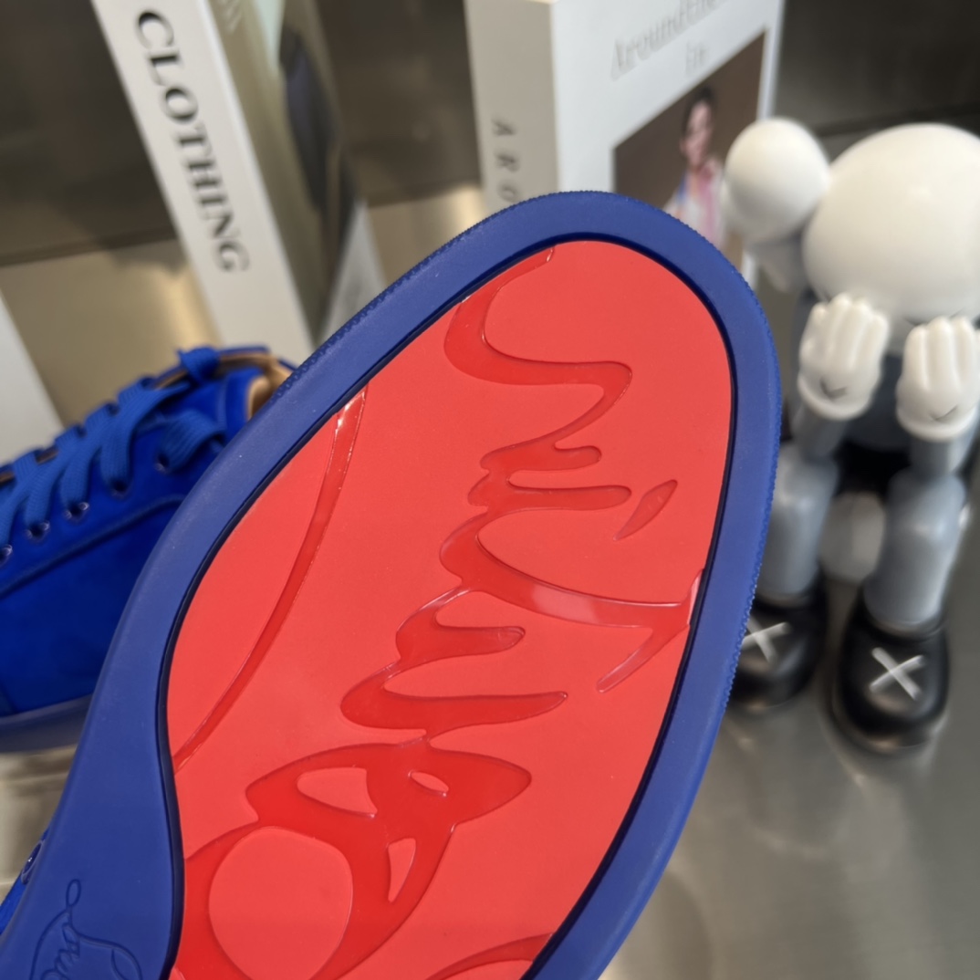 Christian Louboutin Louis Orlato Spiked Low-Top Sneakers - DopestKickz