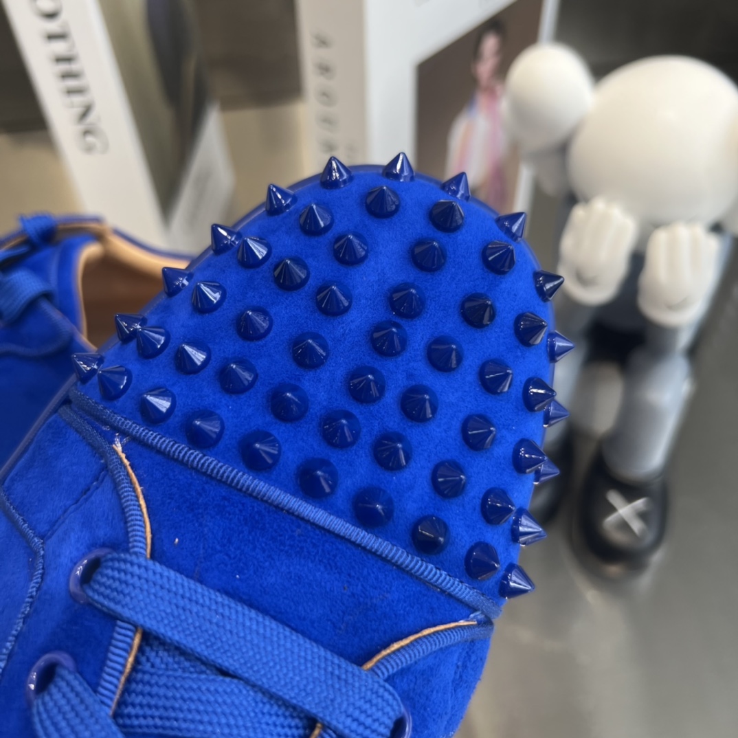 Christian Louboutin Louis Orlato Spiked Low-Top Sneakers - DopestKickz