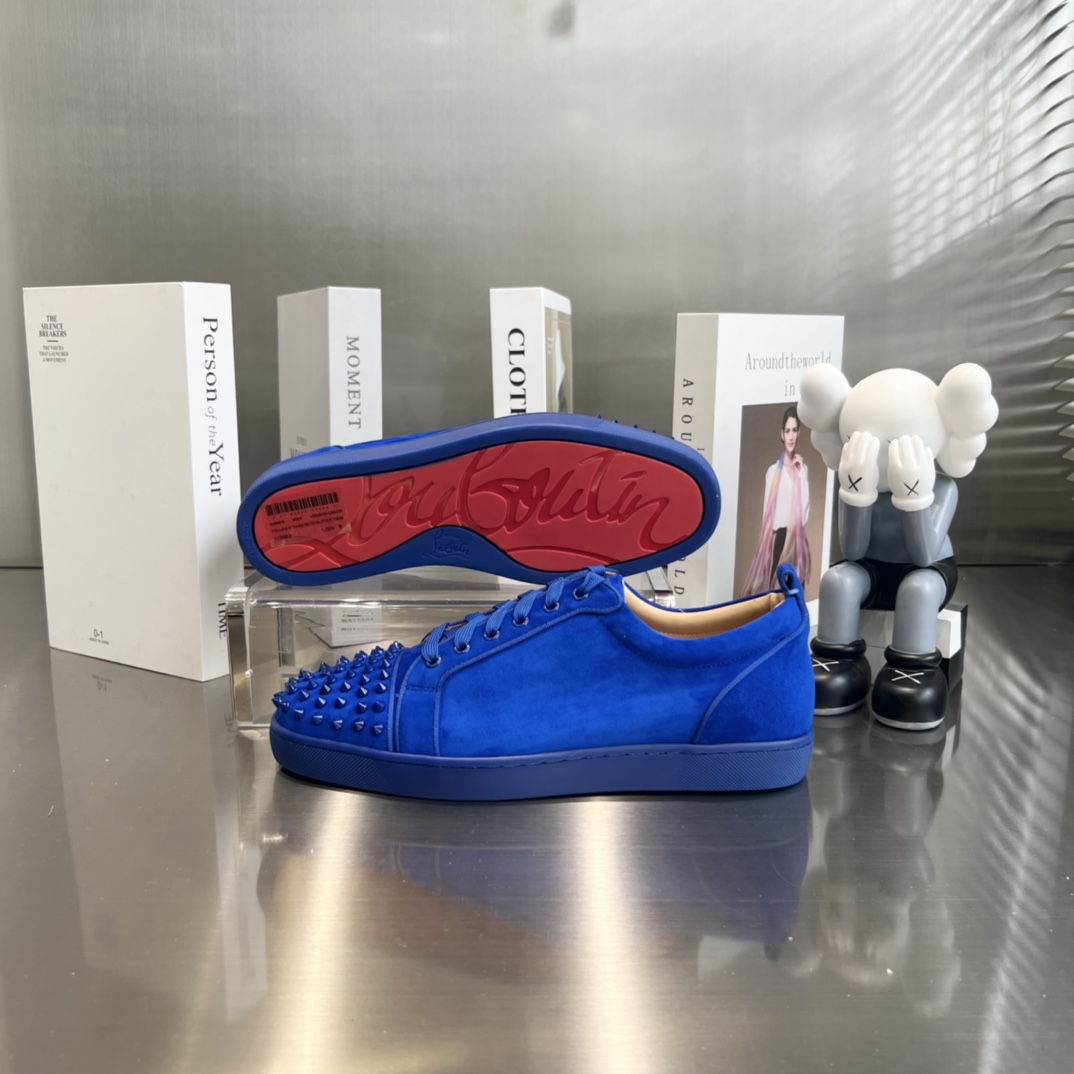 Christian Louboutin Louis Orlato Spiked Low-Top Sneakers - DopestKickz