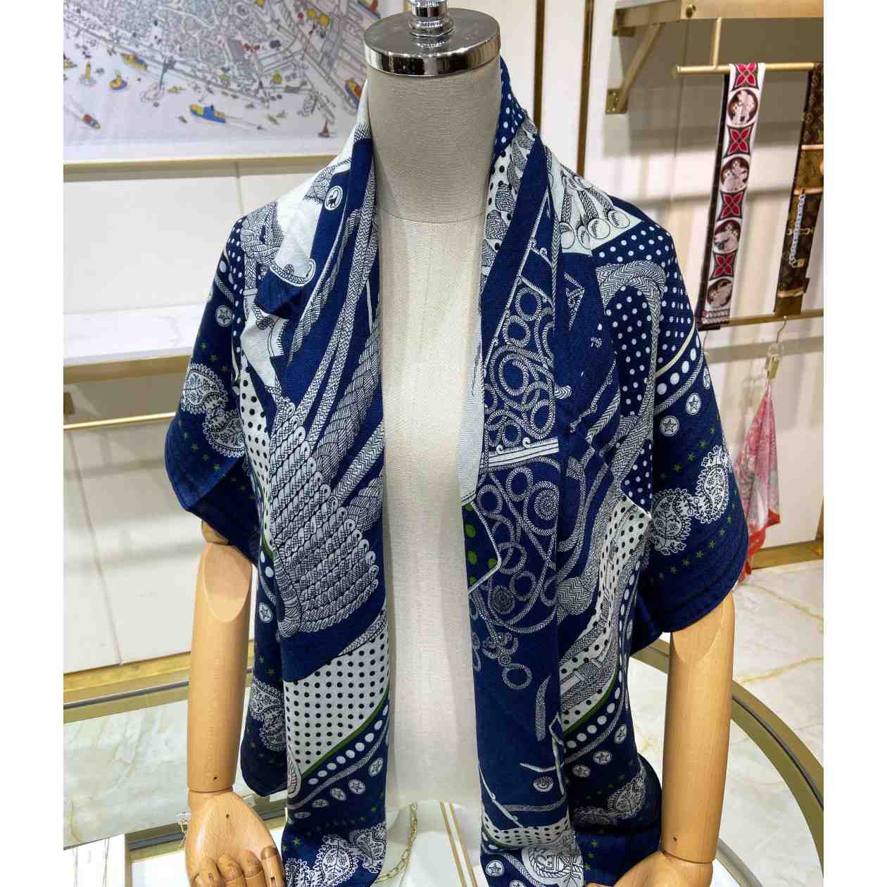 Hermes Zouaves et Dragons Bandana Shawl 140 - DopestKickz