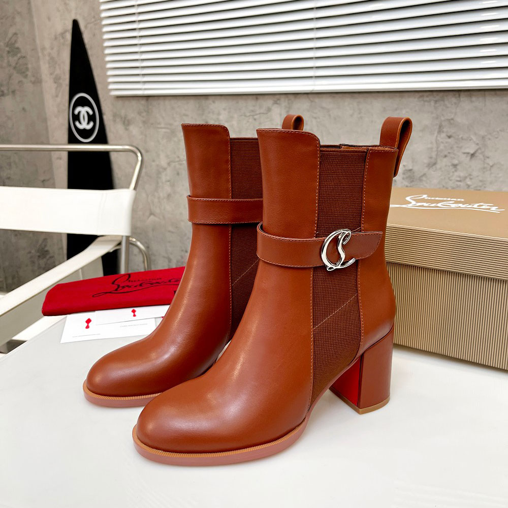 Christian Louboutin CL Chelsea Leather booty - DopestKickz