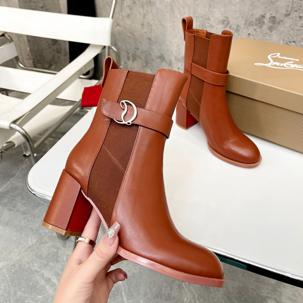 Christian Louboutin CL Chelsea Leather booty - DopestKickz