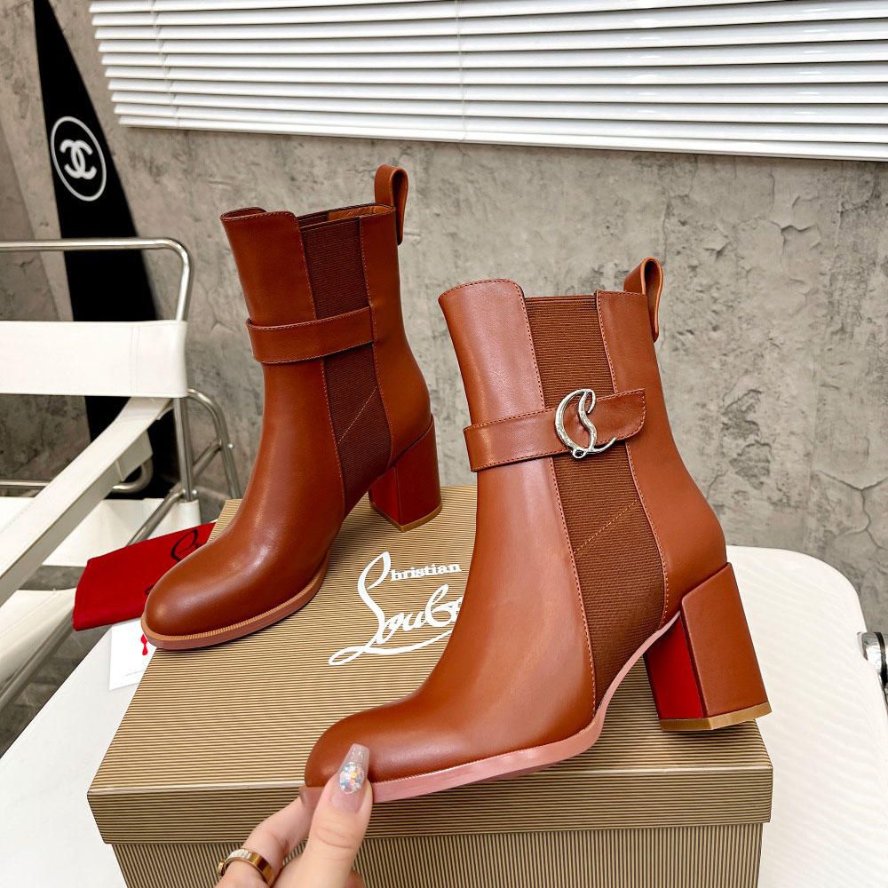 Christian Louboutin CL Chelsea Leather booty - DopestKickz