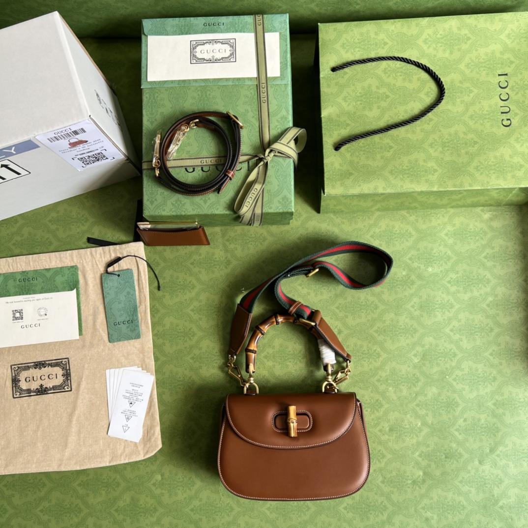 Gucci Bamboo 1947 Small Bag (21-15-7cm) - DopestKickz