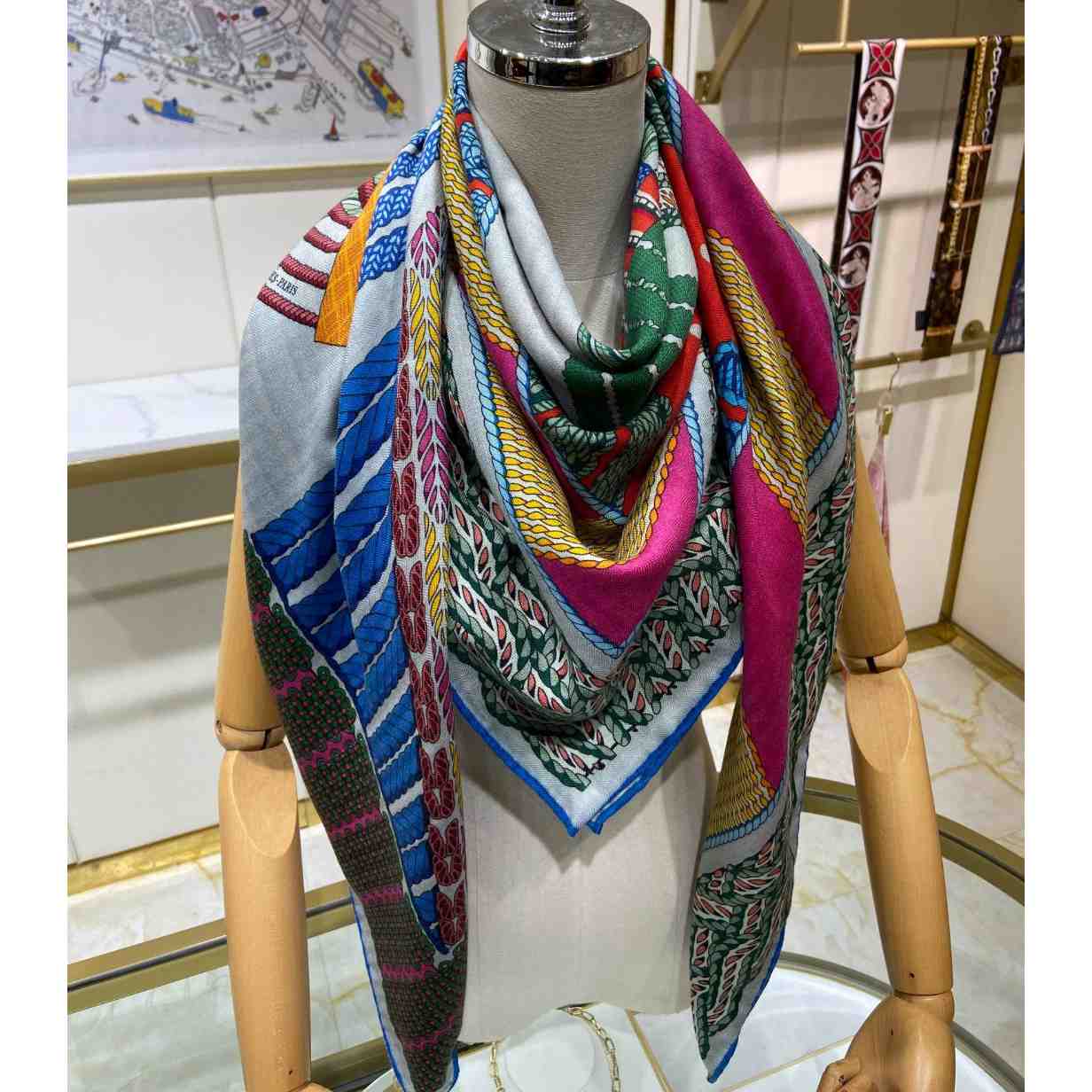 Hermes Dressage Tressage Shawl 140 - DopestKickz