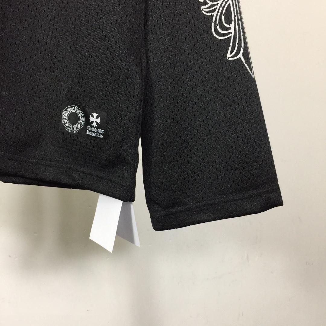 Chrome Heart Sports Mesh Warm Up Jersey Black - DopestKickz