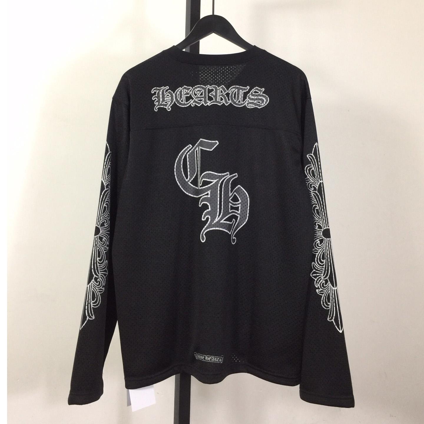Chrome Heart Sports Mesh Warm Up Jersey Black - DopestKickz