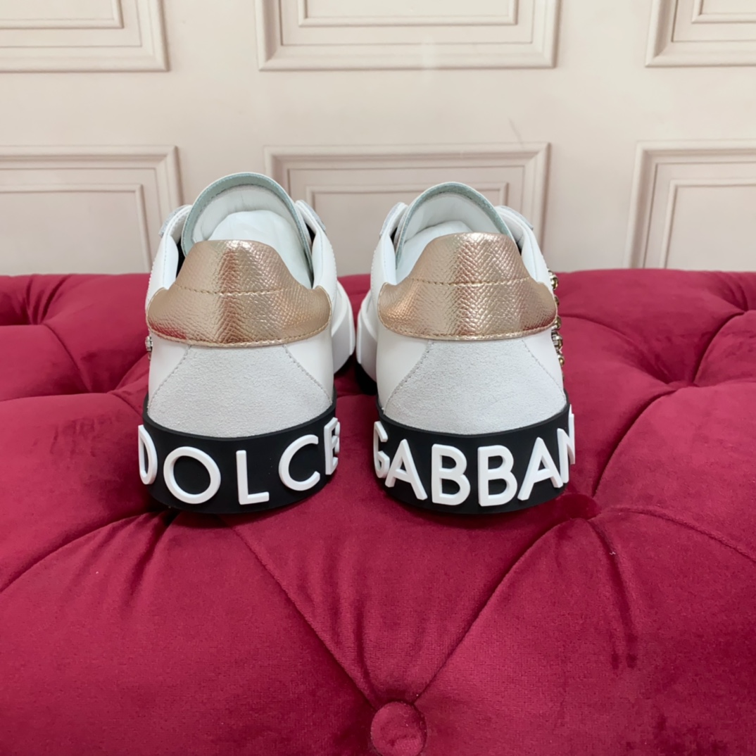 Dolce & Gabbana Calfskin Portofino Sneakers - DopestKickz