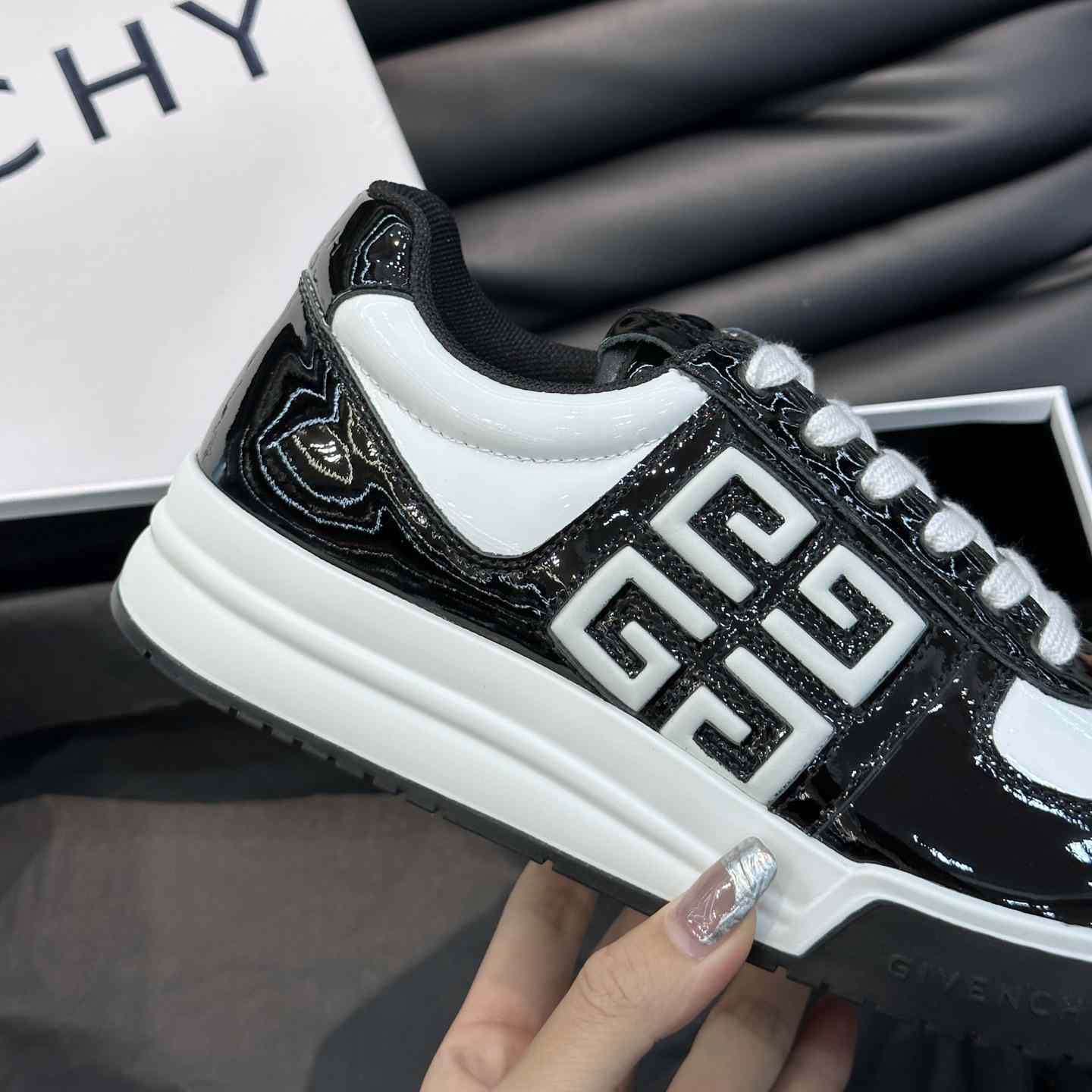 Givenchy G4 Sneakers In Patent Leather - DopestKickz