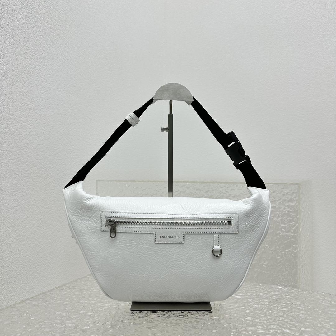 Balenciaga Superbusy Beltpack In White - DopestKickz