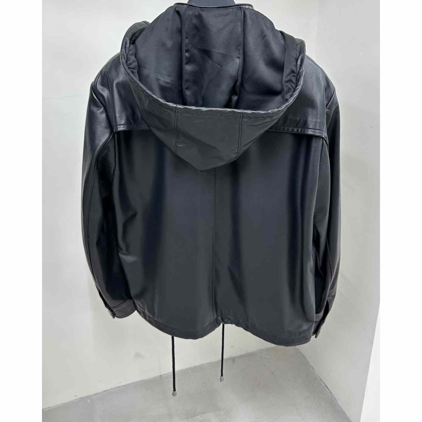 Gucci Leather Jacket With Interlocking G  - DopestKickz