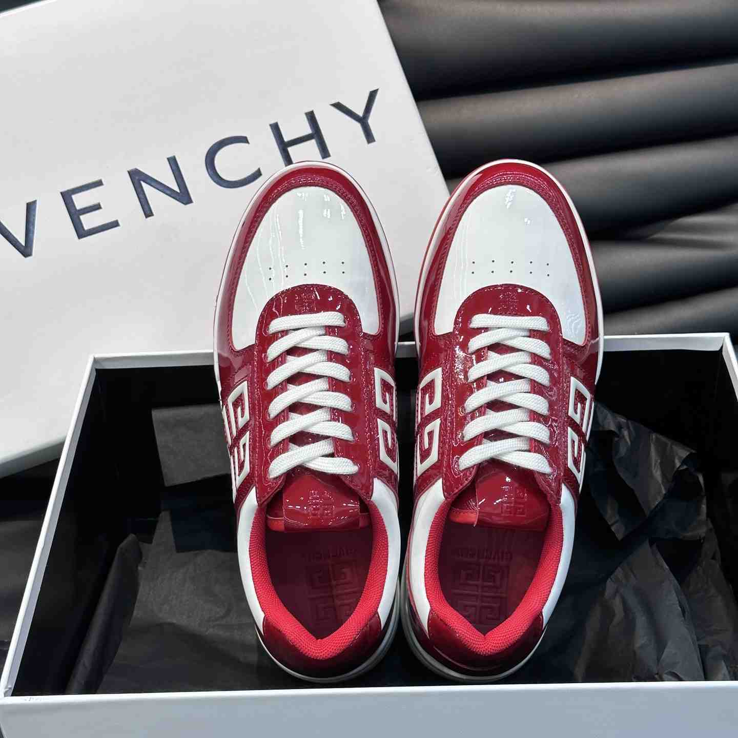 Givenchy G4 Sneakers In Patent Leather - DopestKickz