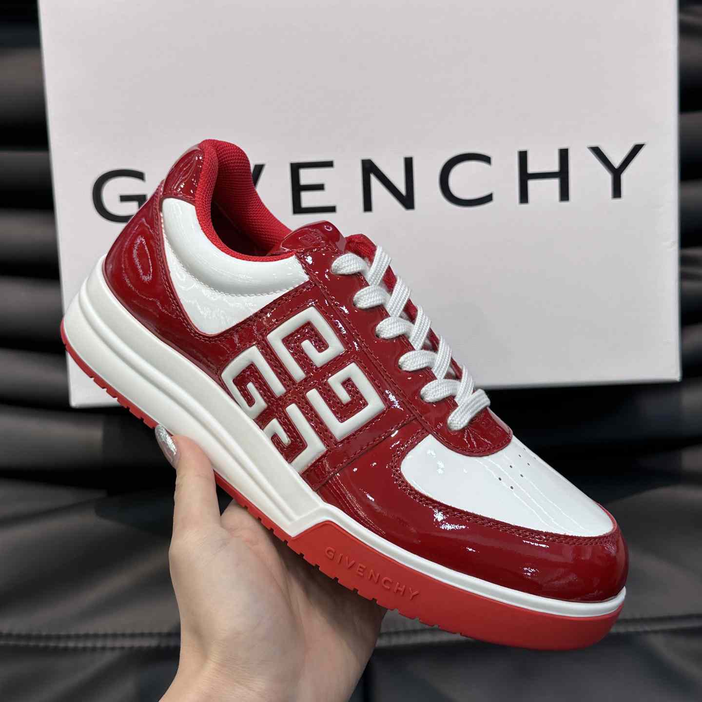 Givenchy G4 Sneakers In Patent Leather - DopestKickz