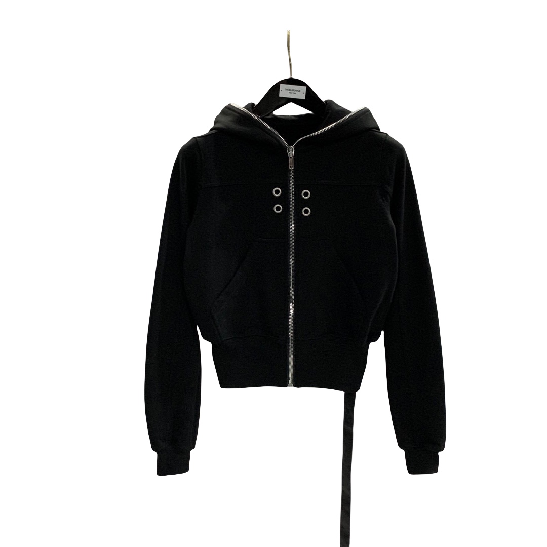 Rick Owens Eyelet-detail Zip-up Hoodie - DopestKickz