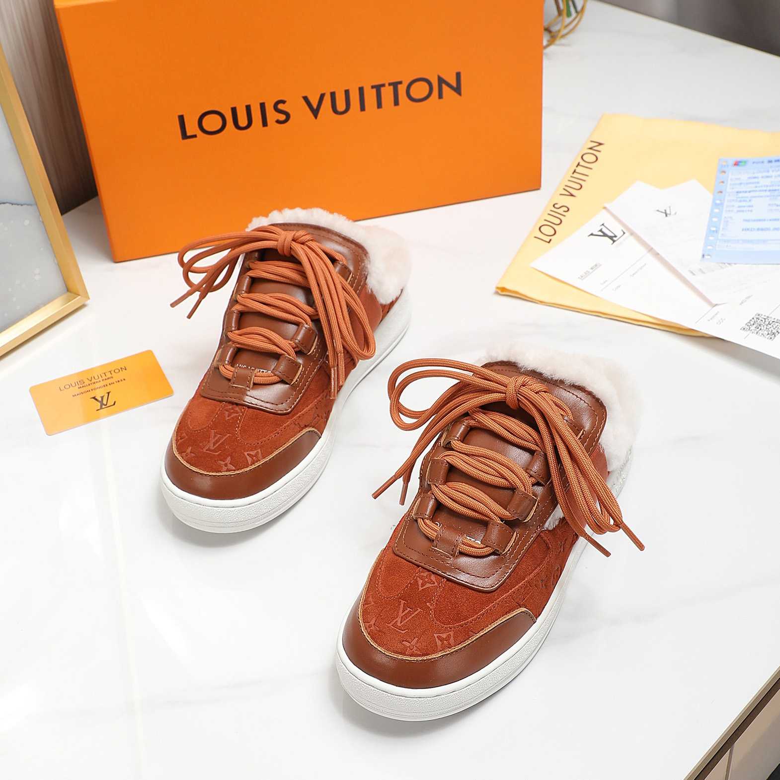 Louis Vuitton Lous Open Back Sneaker - DopestKickz