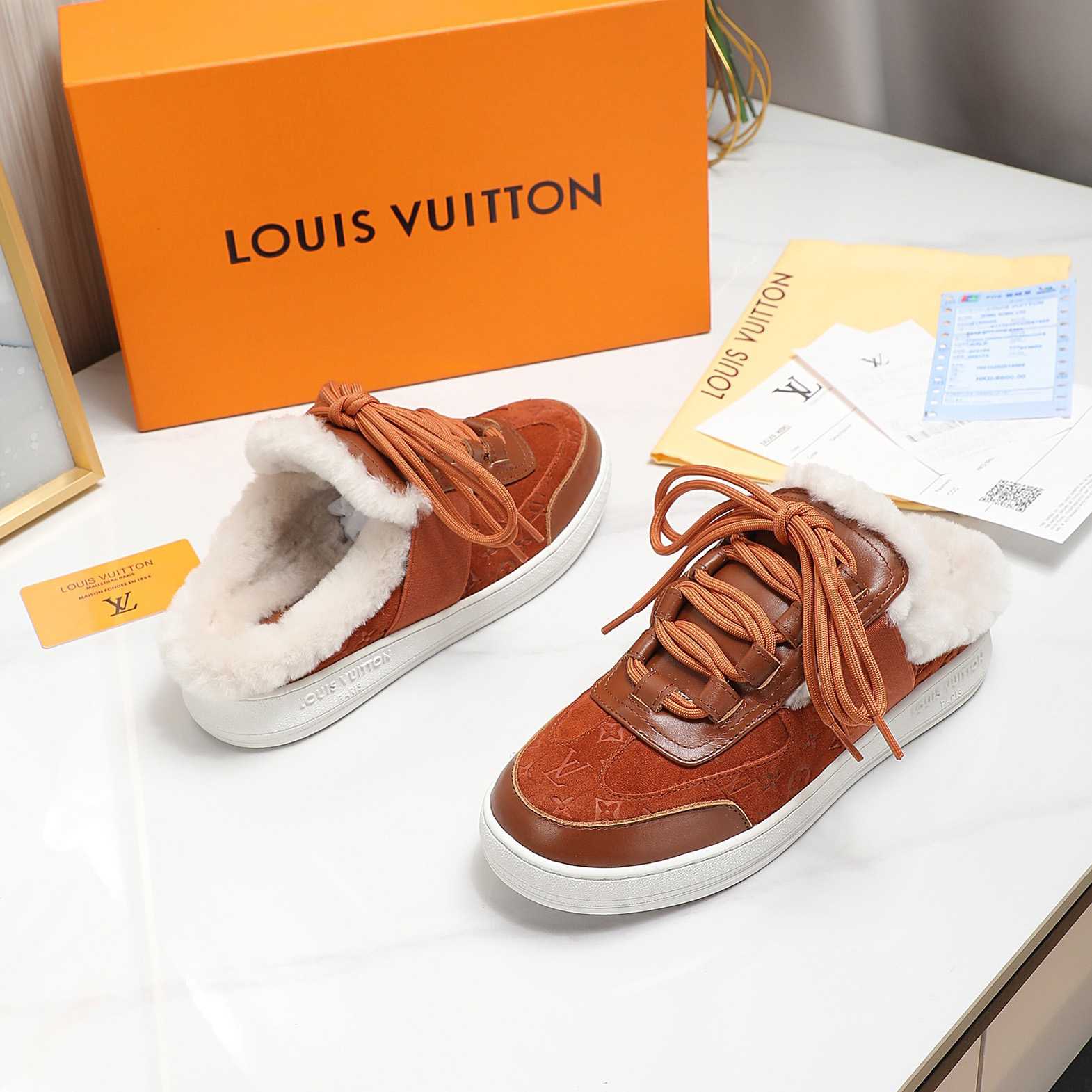 Louis Vuitton Lous Open Back Sneaker - DopestKickz