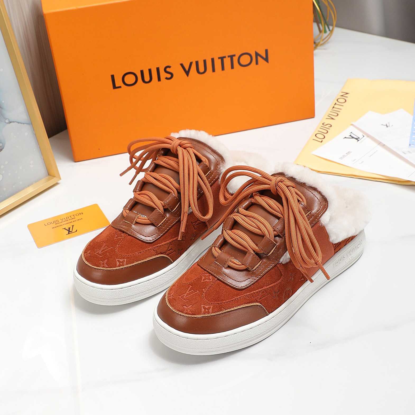 Louis Vuitton Lous Open Back Sneaker - DopestKickz