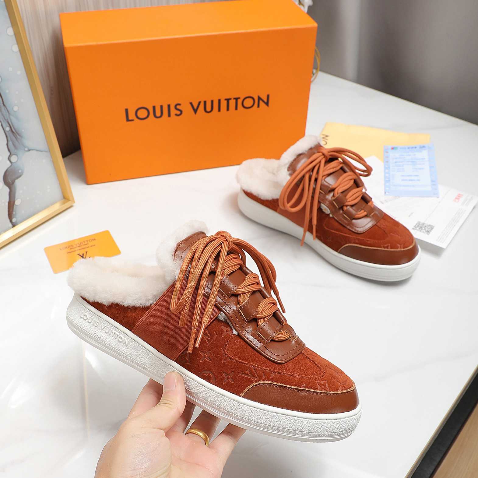 Louis Vuitton Lous Open Back Sneaker - DopestKickz