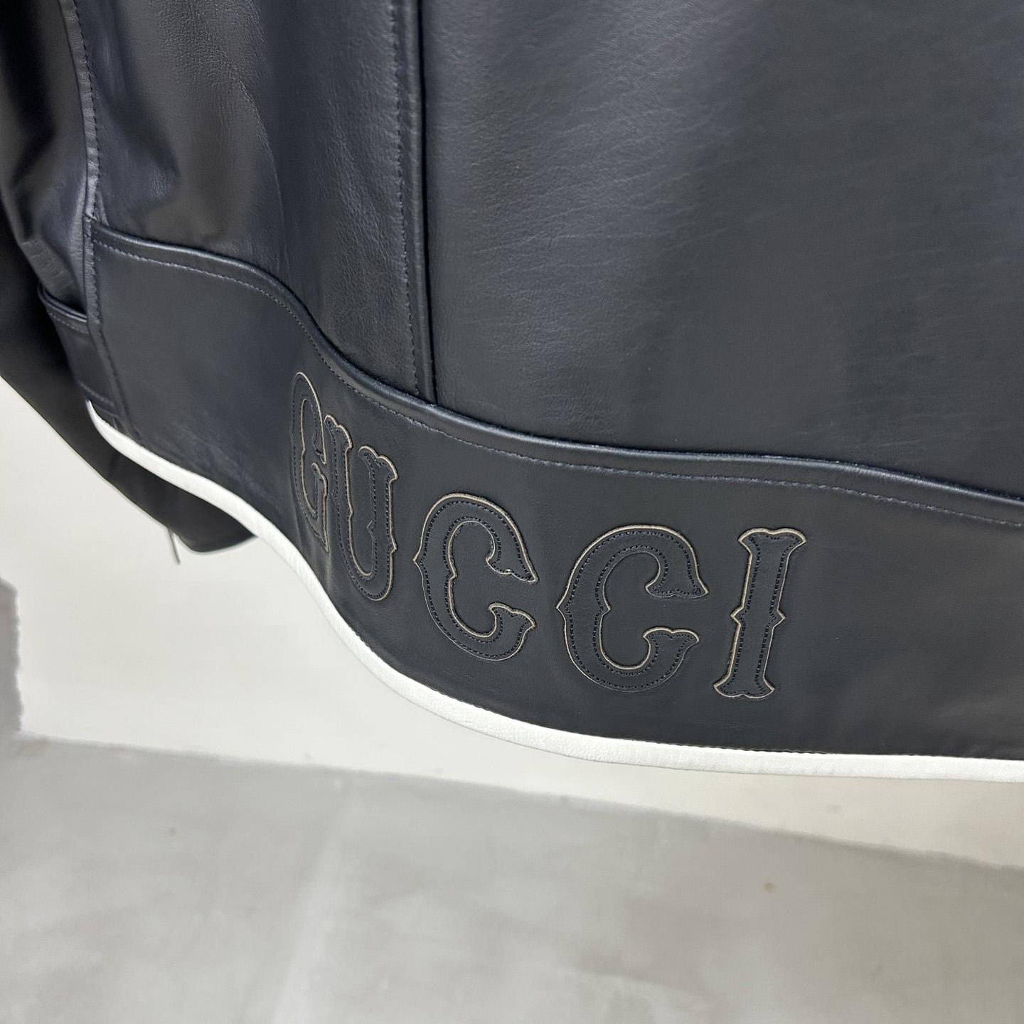 Gucci Leather Jacket - DopestKickz