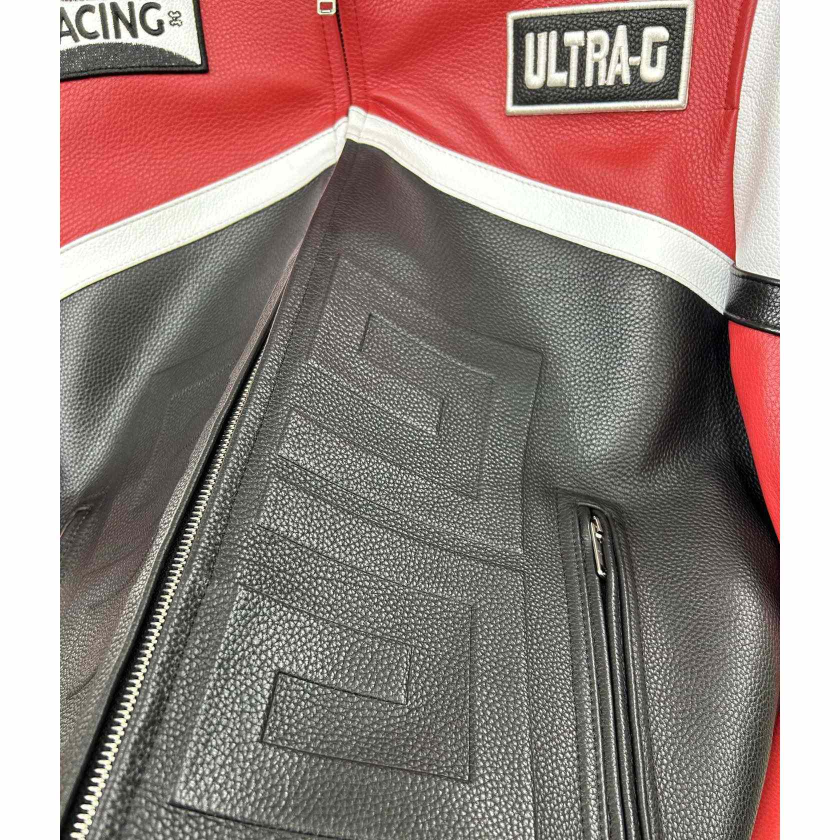 Givenchy Red 4g Motif Biker Jacket - DopestKickz