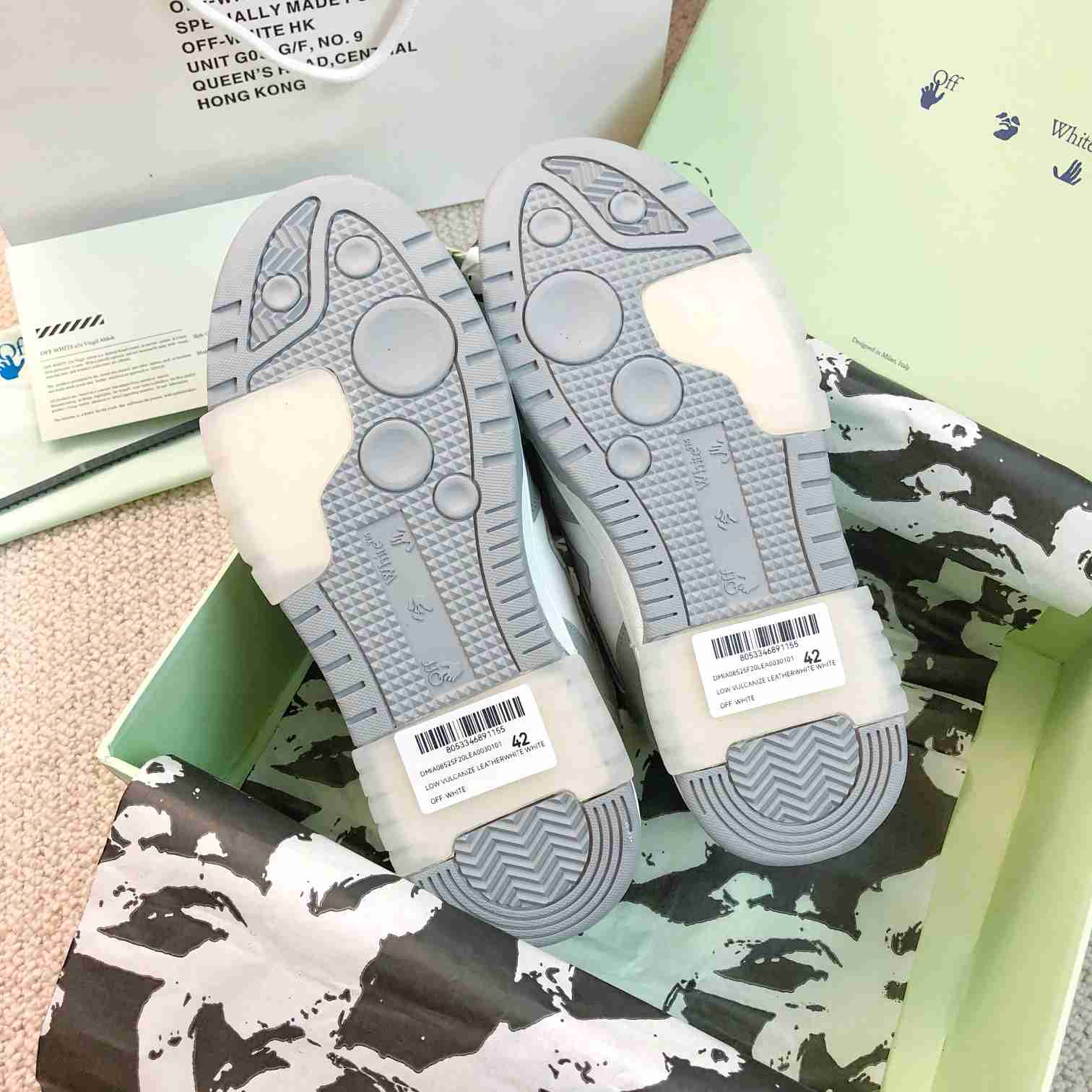 Off White Out Of Office Leather Sneakers - DopestKickz