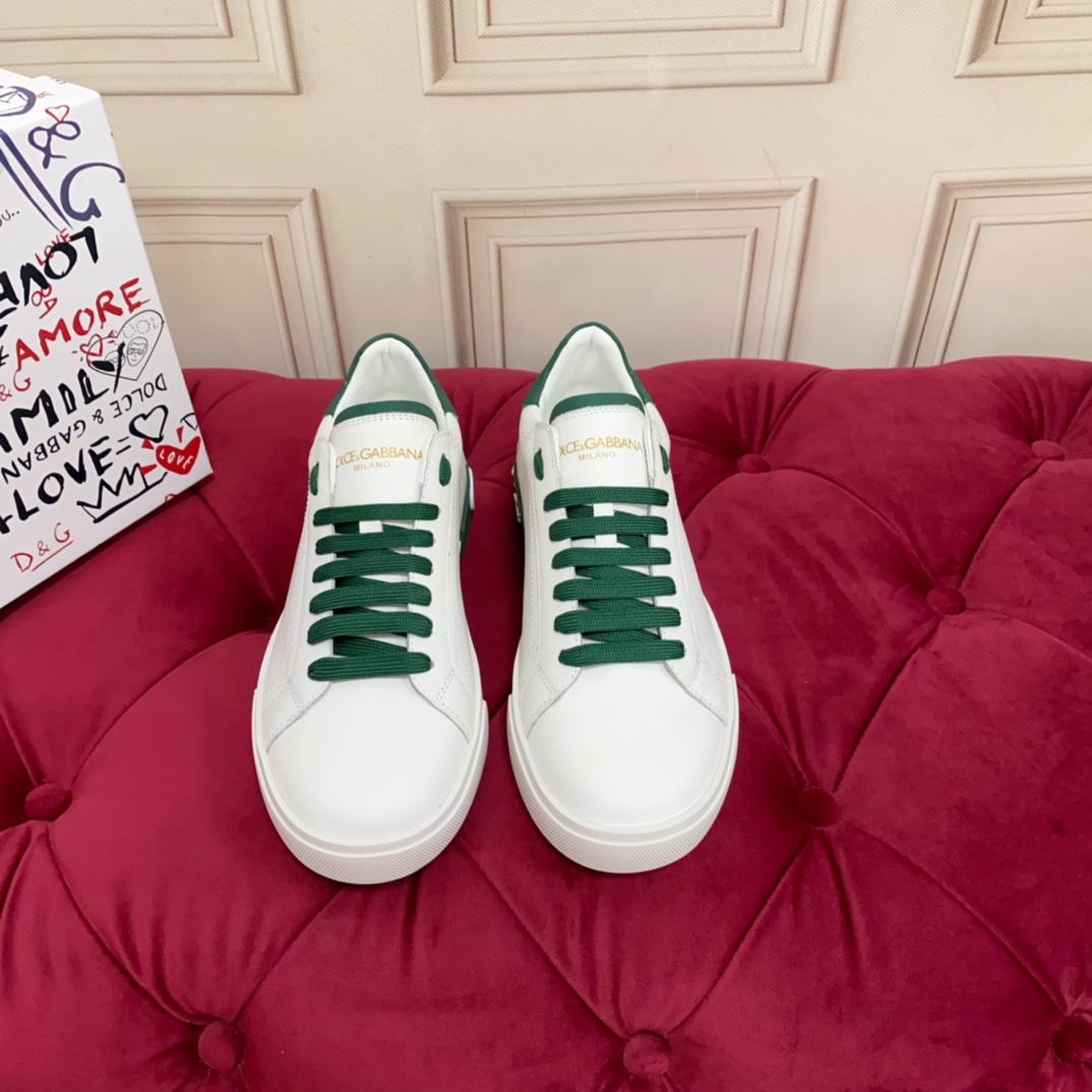 Dolce & Gabbana Calfskin Portofino Sneakers - DopestKickz