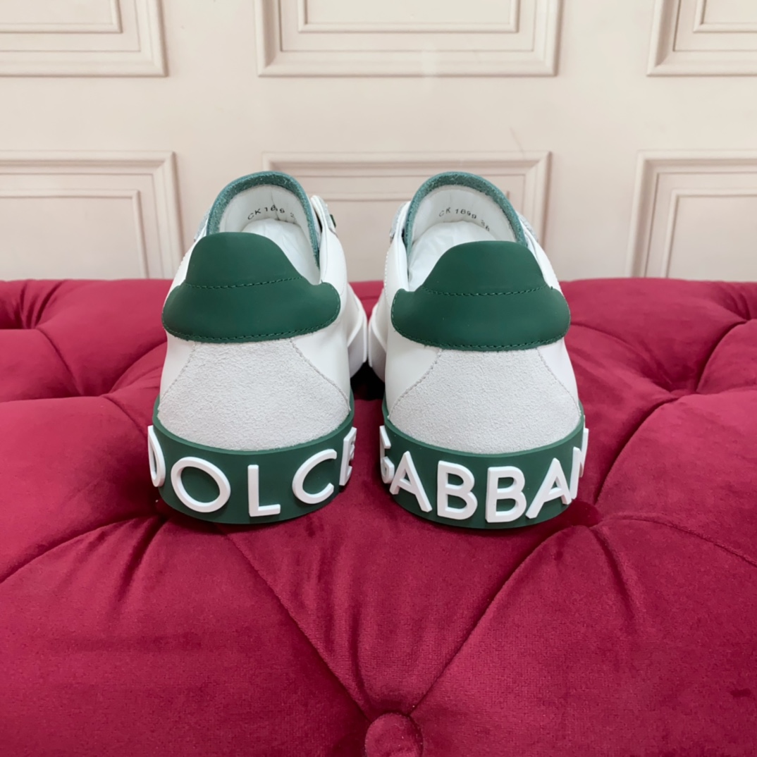 Dolce & Gabbana Calfskin Portofino Sneakers - DopestKickz