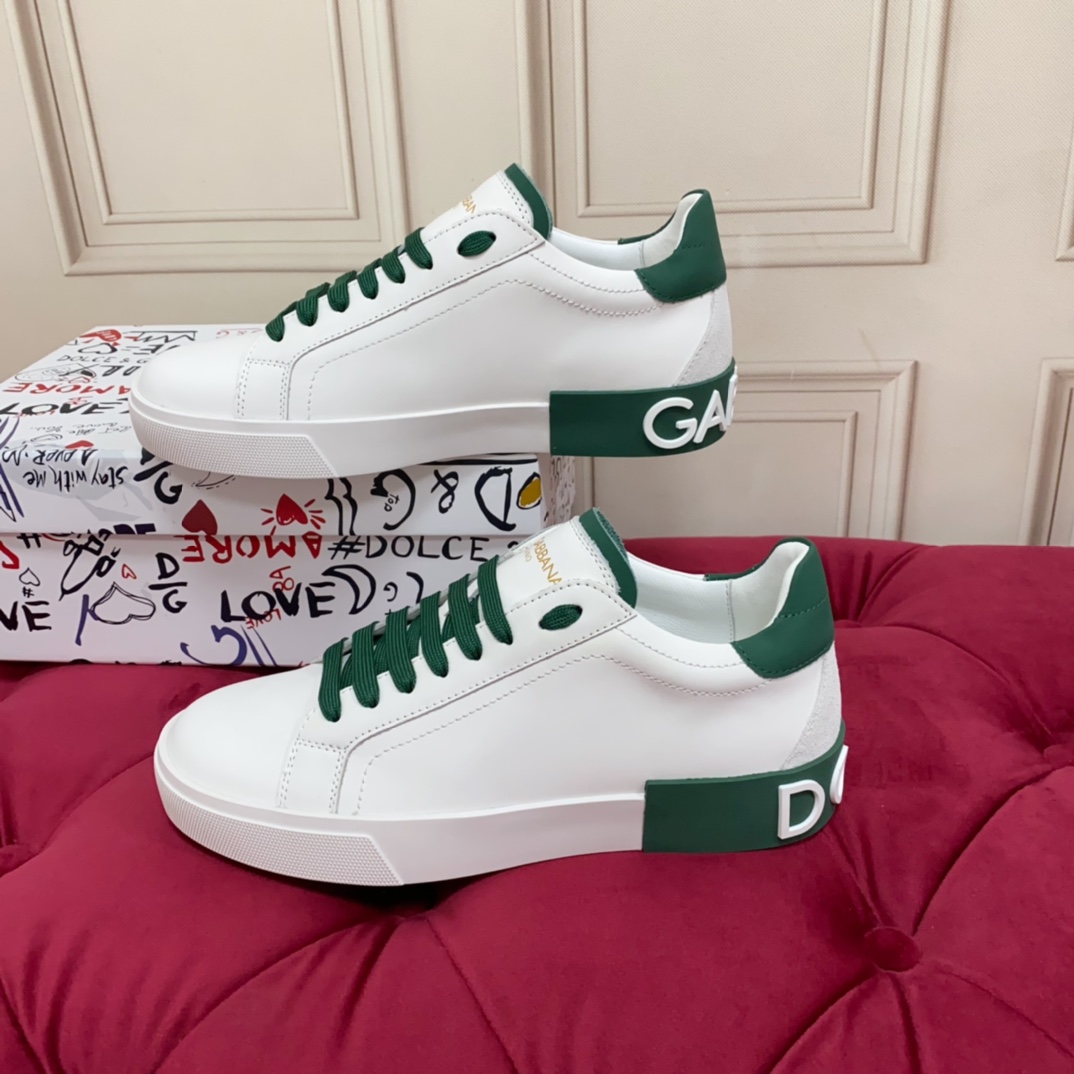 Dolce & Gabbana Calfskin Portofino Sneakers - DopestKickz