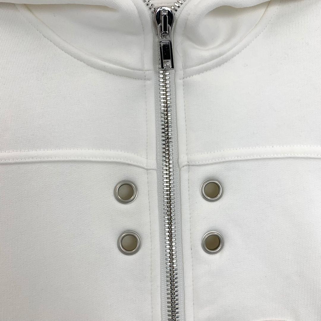Rick Owens Eyelet-detail Zip-up Hoodie - DopestKickz