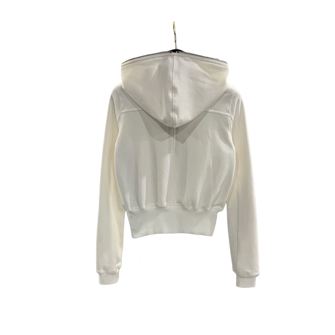 Rick Owens Eyelet-detail Zip-up Hoodie - DopestKickz