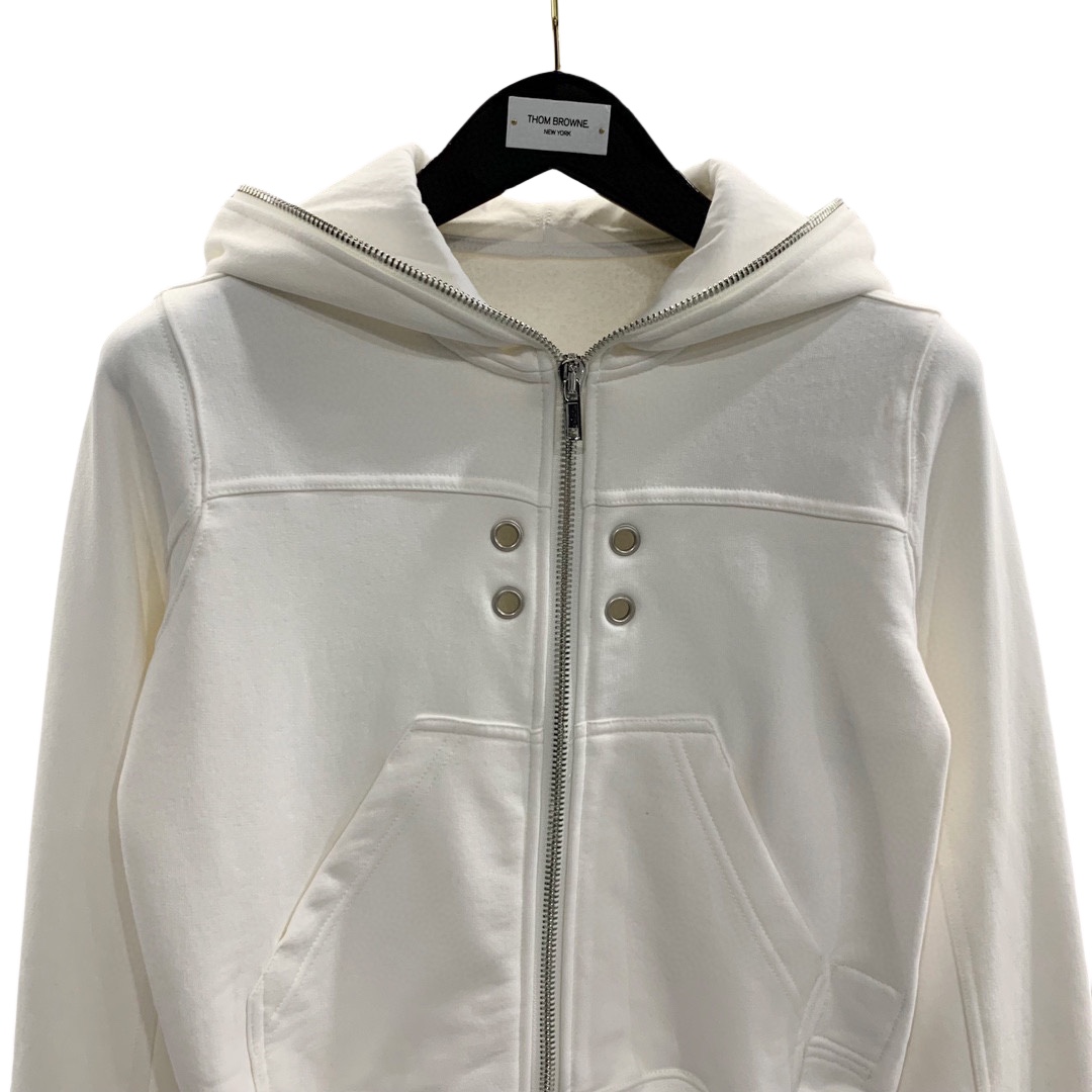 Rick Owens Eyelet-detail Zip-up Hoodie - DopestKickz