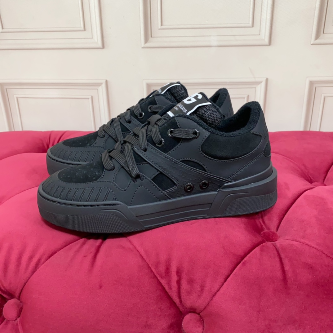 Dolce & Gabbana Mixed-material New Roma Sneakers - DopestKickz